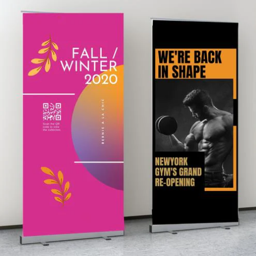 color splash Desplay Signs Wall banner, Pull up banners